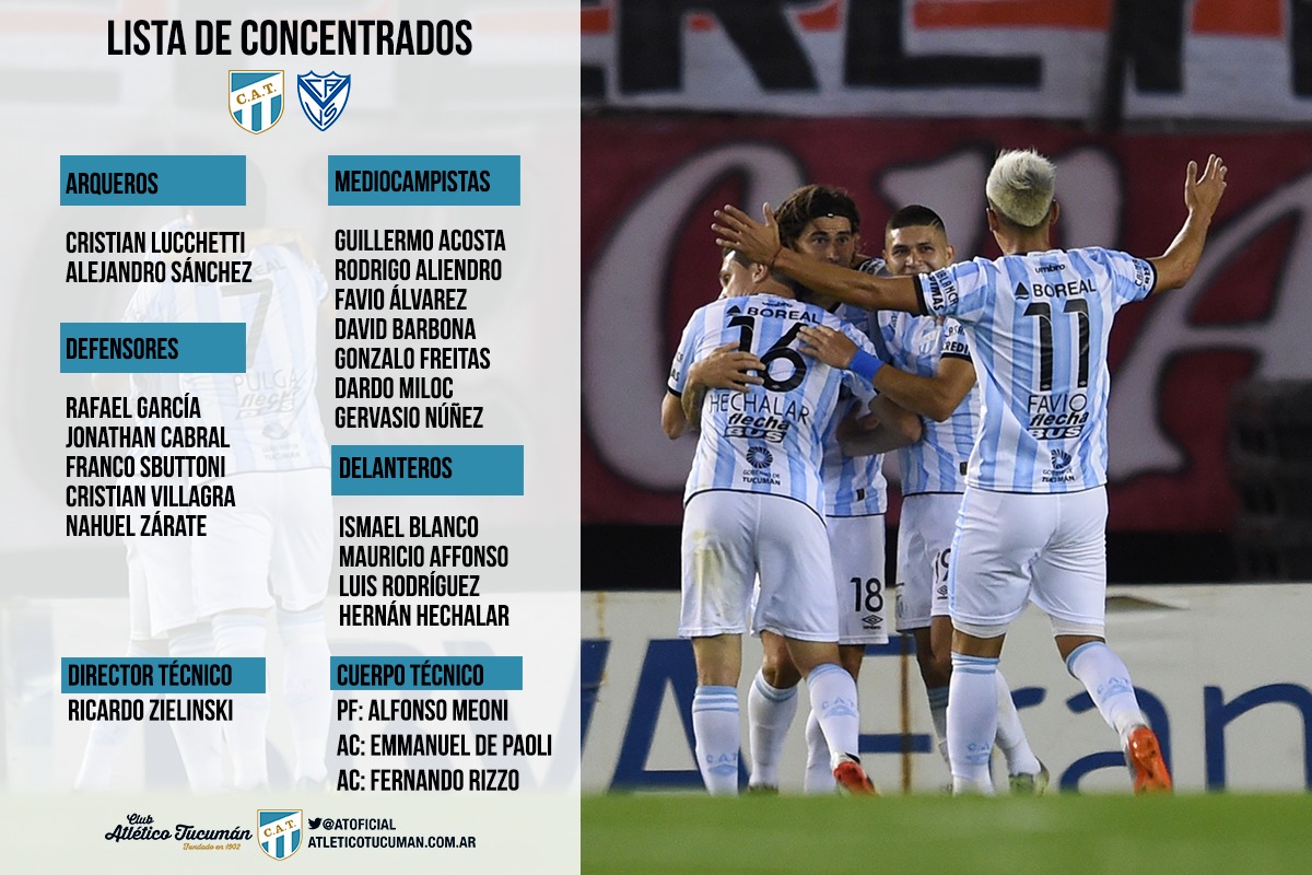 Vélez Sarsfield enfrenta a Atlético Tucumán en Santa Fe