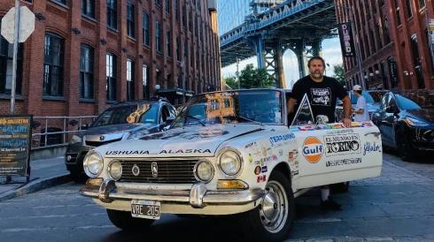 Un tucumano recorre América en su Torino 69 y hasta visitó el Gas Monkey Garage
