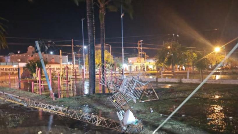 "Mucho daño material": el informe sobre el temporal que castigó a Trancas este jueves por la noche