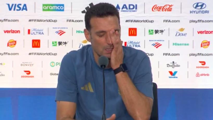 "Terrible lo que pasó al final": video, qué dijo Lionel Scaloni y por qué suspendió la conferencia de prensa