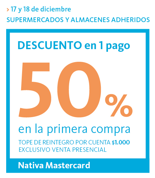 El Banco Nación ofrece 50% de descuento en compras de supermercados 5 181217154411 10420